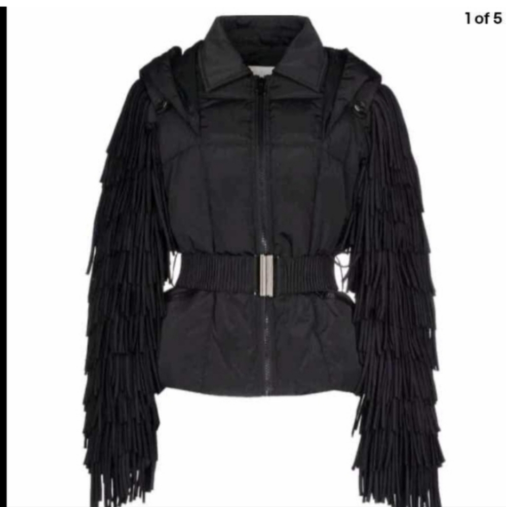 BALMAIN Hooded Fringe Jacket - Picture 3 of 14